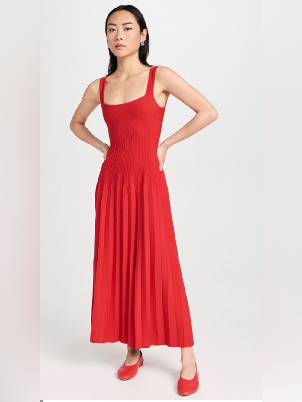 Staud Ellison Midi Dress